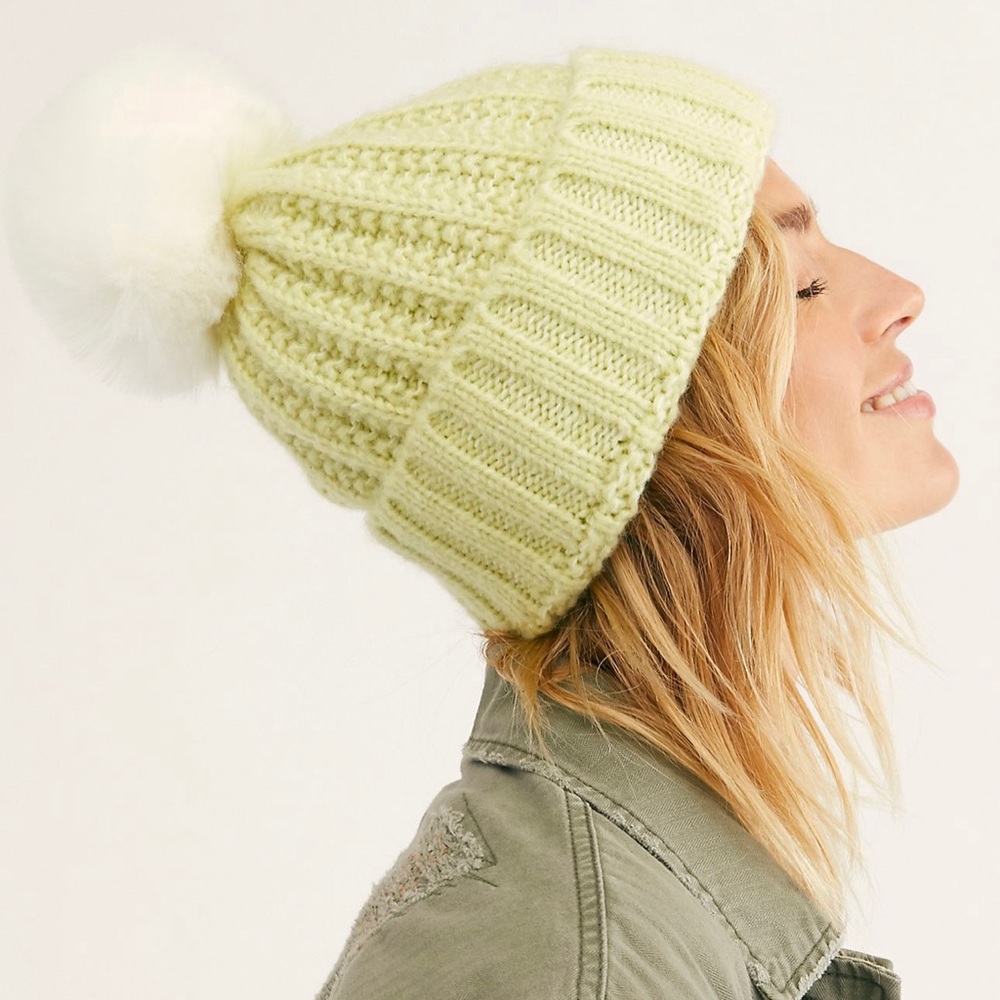 Free People Mountain Top Pom Beanie